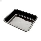 Schaal catering 750ml 208x145x35mm pp zwart rechthoek Artikel foto