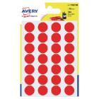 Avery PSA15R etiketten rond 15mm rood Artikel foto