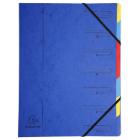 Exacompta sorteermap 7-delig A4 430g blauw Artikel foto