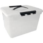 Opbergbox 18.5ltr 395x255x290mm transparant met deksel PP Artikel foto