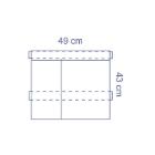 Medline invisishield instrumentenzakje met 2 vakken 43x49cm steriel transparant Artikel foto