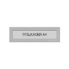Titelkader A4 zilver Artikel foto