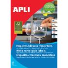 Apli etiketten afneembaar 35,6x16,9mm wit Artikel foto