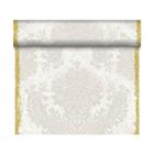 Duni placemat op rol tete-a-tete dessin royal white dunicel 40cmx24m Artikel foto