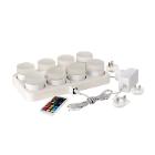 Set oplaadbare kaarsen multicolor mini lampjes led 8 stuks Artikel foto