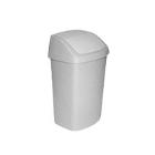 Afvalbak met swing deksel 50ltr zilver/antraciet Curver Artikel foto