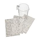 Taski JM Pre-wet maatbeker stickerset 5 velletjes Artikel foto
