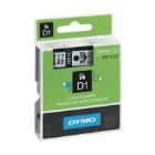 Dymo 40910 D1 etiketteerlint labeltape 9mmx7m zwart op transparant Artikel foto