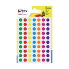 Avery PSA08MX etiketten rond 8mm assorti kleur Artikel foto