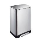 Afvalbak pedaalemmer E-Cube 40ltr mat rvs EKO Artikel foto