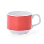 Kop colours lisa 180ml rood 79x61mm porselein Profijt Artikel foto