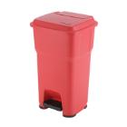 Vileda hera afvalbak pedaalemmer 60ltr rood Artikel foto