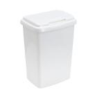 Afvalbak met platte deksel 50ltr wit kunststof Top-Fix Artikel foto