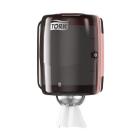 Tork dispenser poetsrol centerfeed performance M2 zwart/rood Artikel foto