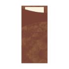 Sacchetto chestnut inclusief servet cream 85x200mm Artikel foto