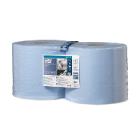 Tork poetsrol W2 2 laags 235x340mm x255m blauw premium Artikel foto