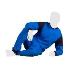 Hansop tricot met rugrits en binnenbeenrits maat XL blauw 251 Artikel foto