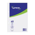 Lyreco schrijfblok A5 gelijnd gelijmd 80 vel Artikel foto