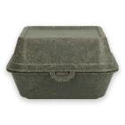 Verive reusable hamburgerbox houtvezel+PP grijs 160x150x85mm Artikel foto