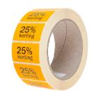 Etiket fluor 25 procent korting 47x25mm oranje Artikel foto