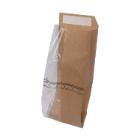 Vensterzak ritzbag neutraal 11cm +2x2.5cm x29cm bruin papier kraft Artikel foto