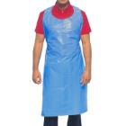 Schort 70x120cm ldpe blauw dispenserzak Hopen Artikel foto