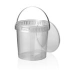 Portiecup ringlock 1180ml transparant 133x128,6mm PP met deksel/handvat Artikel foto