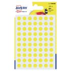 Avery PSA08J etiketten rond 8mm geel Artikel foto