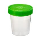 Urinebeker 125ml gegradueerd met schroefdeksel groen Artikel foto