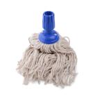 Spaanse mop mini katoen 200gr blauw past op stelen met schroefdraad Artikel foto