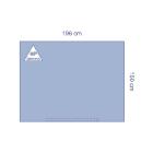 Medline ultimate afdeklaken met kleefstrook vochtafstotend 150x196cm blauw Artikel foto