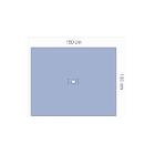 Medline essential gat afdeklaken 120x150cm gat 5x8cm steriel blauw Artikel foto