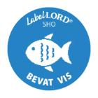 Labellord allergenen etiket bevat vis Artikel foto