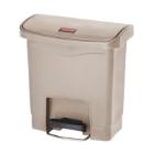 Afvalbak pedaalemmer slim jim front-step 15ltr beige Rubbermaid Artikel foto