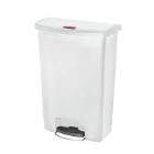 Afvalbak pedaalemmer slim jim front-step 90ltr wit pe Rubbermaid Artikel foto