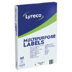 Lyreco multifunctionele etiketten 105x148mm wit Artikel foto