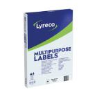 Lyreco multifunctionele etiketten 70x37mm wit Artikel foto