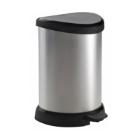 Afvalbak pedaalemmer Decobin 15ltr metal/zwart Curver Artikel foto