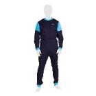 Hansop badstof met rugrits zonder voet lange mouw maat XL marine blauw 281 Artikel foto
