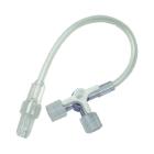 Kraan 3-weg wit verlengslang 2,5mm LL flowstop lengte 14cm Artikel foto