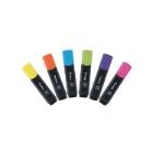 Lyreco markeerstiften beitelpunt 2-5mm assorti kleuren etui van 6 tekstmarkers Artikel foto