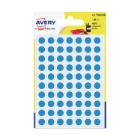 Avery PSA08B etiketten ronde 8mm blauw Artikel foto