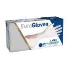 Eurogloves handschoen latex poedervrij maat M wit Artikel foto