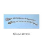 Gestenco Extrusion eyelet gold chain round base met ketting Artikel foto