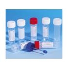 ISS buis 90x25mm 30ml PS met starand aseptisch witte stop met label Artikel foto