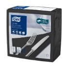 Tork servet dinner textured zwart 39x39cm Artikel foto