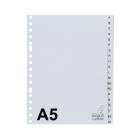 Kangaro tabbladen A5 17-gaats PP grijs tabs A-Z per 20tabs Artikel foto