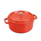 Braadpan gietaluminium met deksel 6.7ltr 28cm rood Artikel foto