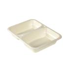 Duniform fiber tray 227x178x45mm 640/465ml natuurlijk 2-comp Artikel foto