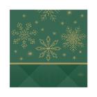 Servet 3-laags 33x33cm Rhombus Green Artikel foto